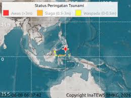 Gempa M 7,7 Guncang Perairan Sulawesi Utara, BMKG Rilis Data Pusat Getaran Dekat Tahuna