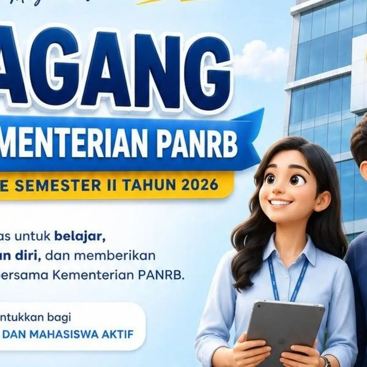 Gerbang Karier Masa Depan: KemenPANRB Buka Kesempatan Emas 10 Mahasiswa Magang di Lima Sektor Prioritas