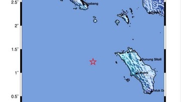 Aktivitas Megathrust Picu Guncangan Magnitudo 4,1 di Perairan Nias Barat
