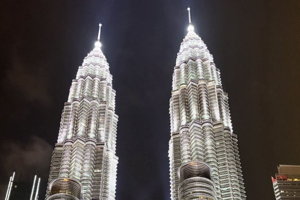 Menara kembar Petronas di Kuala Lumpur, Malaysia/Bisnis-Annisa S. Rini