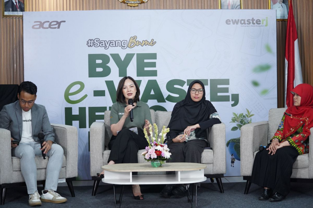 Talkshow Gerakan #sayangbumi di SMAN 82 Jakarta. Foto: Acer