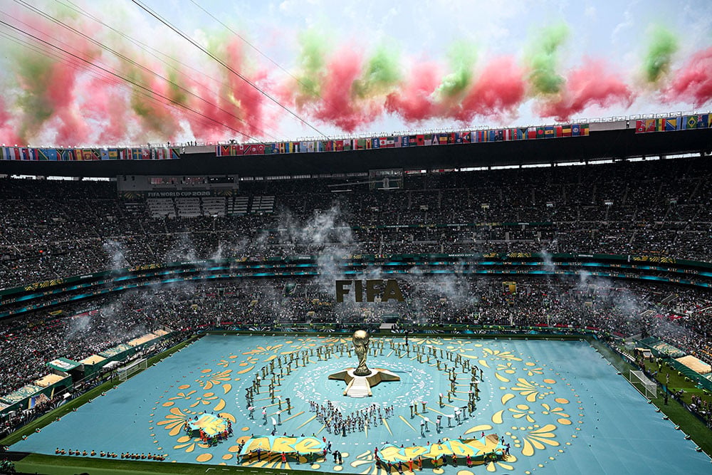 Suasana seremoni pembukaan Piala Dunia 2026 di Stadion Azteca, Mexico City, Meksiko, Kamis (11/6/2026). ANTARA FOTO/Aditya Pradana Putra