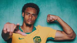 Australian player Tete Yengi. The Socceroos are set to face Türkiye in their first group game at the World Cup. (Getty Images: FIFA/Joosep Martinson )