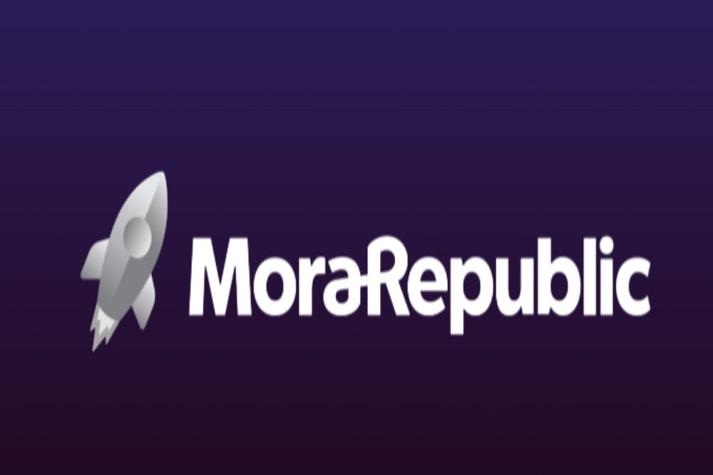Loga perusahaan penyedia internet tetap (fixed broadband) gabungan Moratelindo dan MyRepublic, MoraRepublic/website