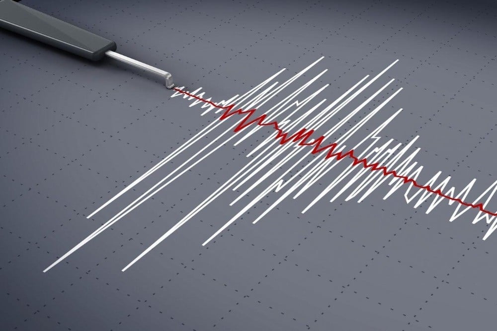 Gerakan seismograf saat gempa bumi/khaleejtimes