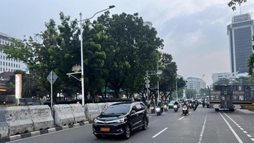 Kondusivitas Terpelihara: Arus Lalu Lintas di Sekitar Patung Kuda Jakarta Pusat Kembali Normal Pasca Aksi Demonstrasi