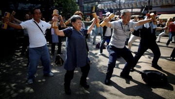 Warga lansia di Jepang. (Foto: REUTERS/Issei Kato)