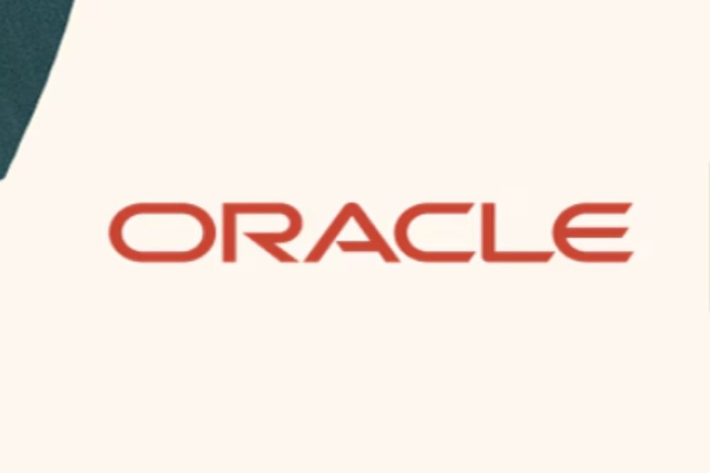 Logo Oracle, perusahaan teknologi multinasional asal Amerika Serikat yang memproduksi perangkat lunak perusahaan, terutama sistem manajemen basis data relasional (RDBMS), dan solusi komputasi awan (cloud)/Website