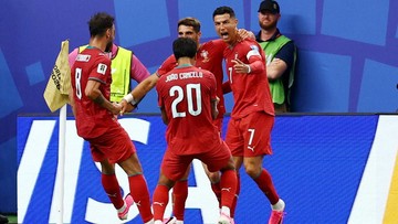 CR7 Kembali Bersinar: Portugal Pimpin Telak Uzbekistan di Babak Pertama Kualifikasi Piala Dunia 2026