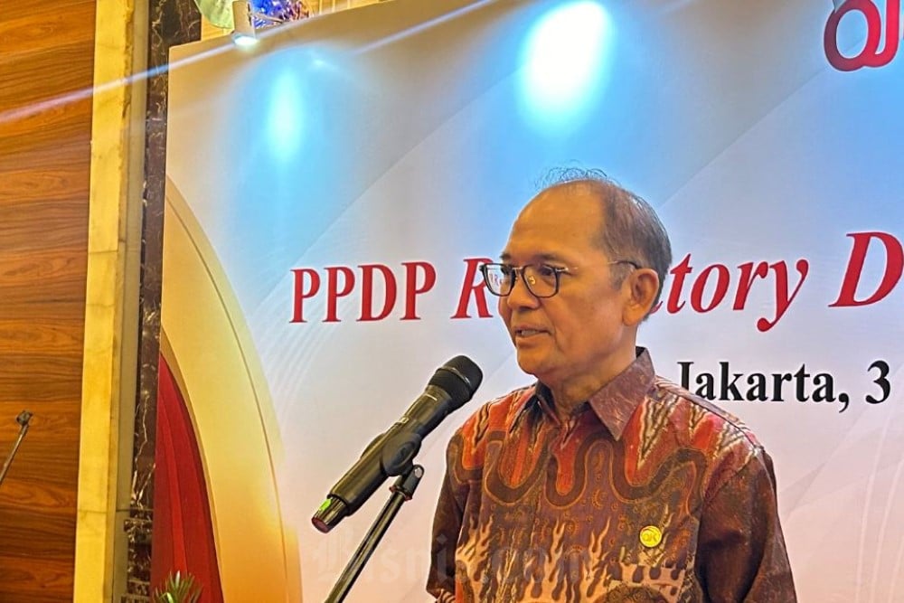 Kepala Eksekutif Pengawas Perasuransian, Penjaminan dan Dana Pensiun OJK Ogi Prastomiyono di Jakarta, Senin (3/2/2025)./Bisnis - Pernita H.