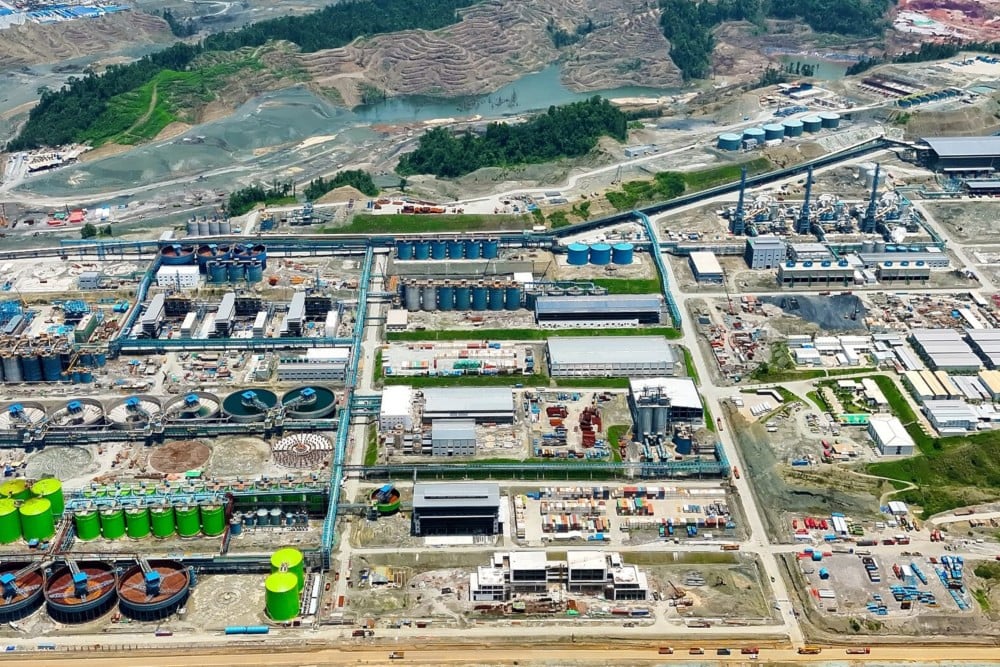 Proyek smelter nikel Nickel Industries Limited, Excelsior Nickel Project, di Indonesia Morowali Industrial Park (IMIP), Morowali, Sulawesi Tengah/Dok. Nickel Industries