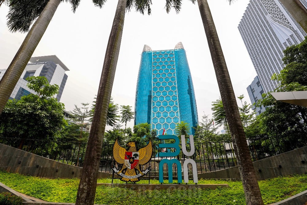 Gedung Kementerian Badan Usaha Milik Negara (BUMN) di Jakarta. Bisnis/Abdurachman