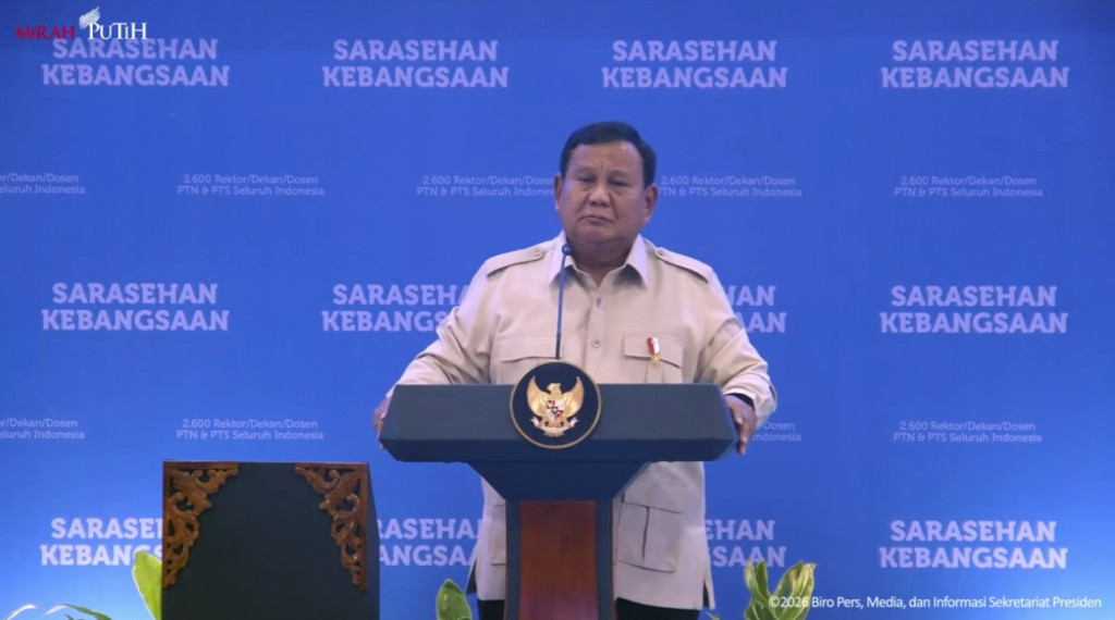 Presiden RI Prabowo Subianto. Foto: YouTube Sekretariat Presiden