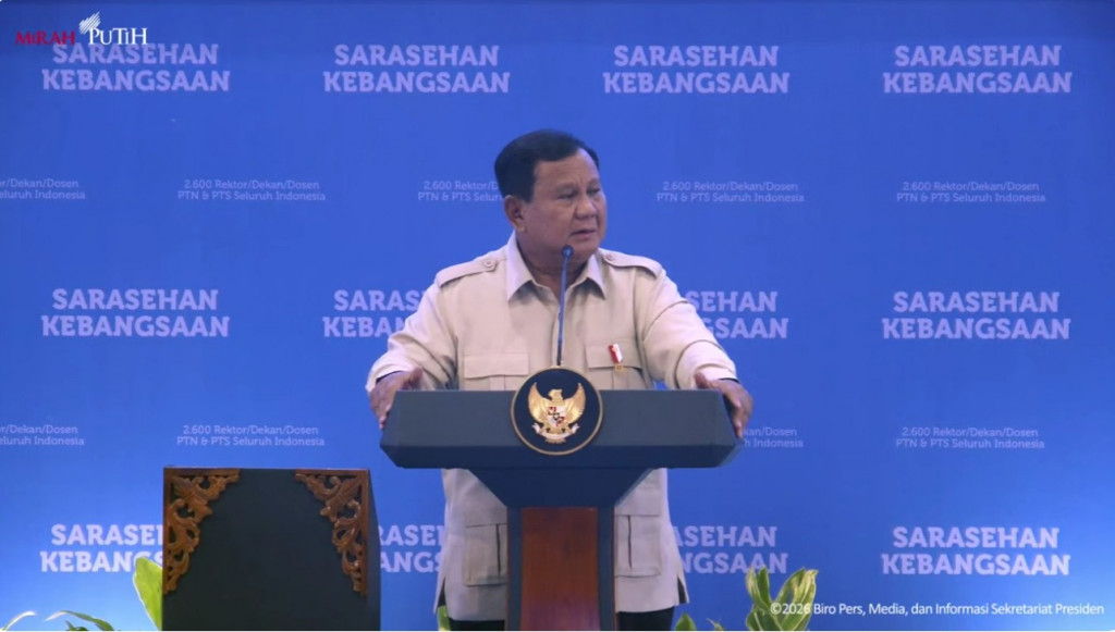Presiden RI Prabowo Subianto. Foto: YouTube Sekretariat Presiden