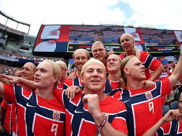 Channing Tatum mencuri atensi publik usai berdandan bak bintang sepak bola Norwegia, Erling Haaland. Foto: FIFA via Getty Images/Steph Chambers - FIFA