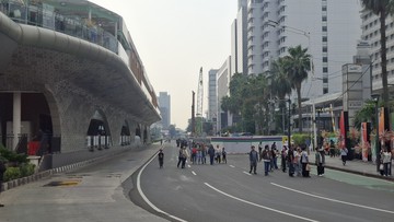 Antisipasi Puncak Perayaan HUT ke-499 Jakarta, Arteri Utama Sudirman-Thamrin Dialihkan