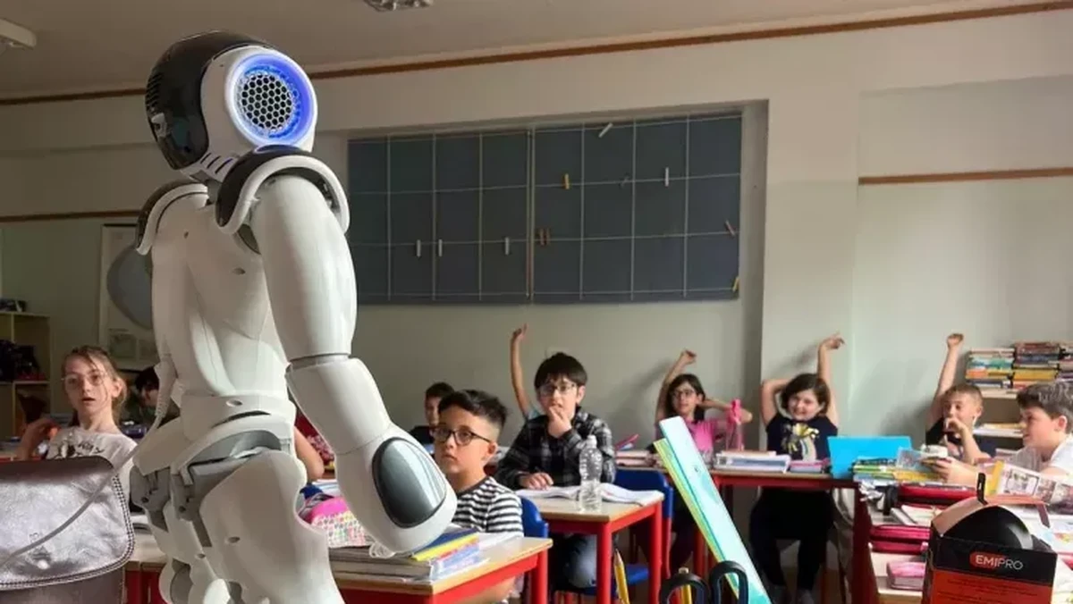 Foto: Sekolah robot di China. (Unicef)