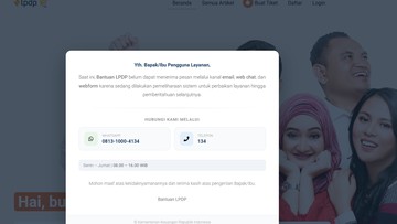 Laman Bantuan LPDP untuk menyampaikan keluhan atau pertanyaan. Foto: Tangkapan Layar/Bantuan LPDP