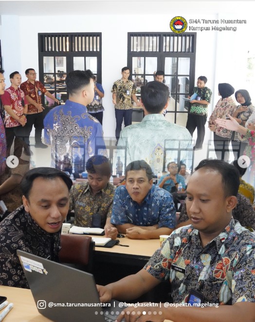 In House Training Pamong Pengajar Pengasuh (P3) SMA Taruna Nusantara Kampus Magelang. DOK IG @sma.tarunanusantara