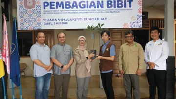 Dukung Ketahanan Pangan Lokal, Anggota DPR Gerindra Tebar 5.000 Bibit Tanaman di Bangka Belitung