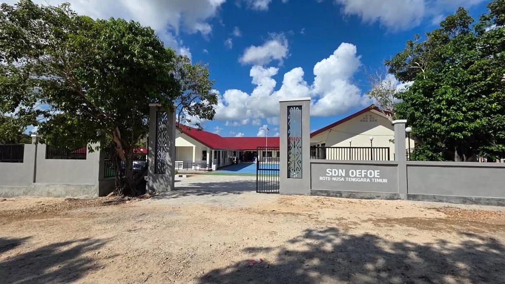 UPTD SDN Oefoe, Kabupaten Rote Ndao, Nusa Tenggara Timur (NTT) selesai direnovasi. DOK Yayasan Astra - YPA MDR