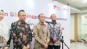 Mendiktisaintek dalam Orientasi Program SMA Unggul Garuda Transformasi dan Pembekalan Batch 1 Awardee Beasiswa Garuda Tahun 2026 di Grha Diktisaintek, Jakarta, Kamis (9/7/2026). Foto: Trisna Wulandari/detikcom