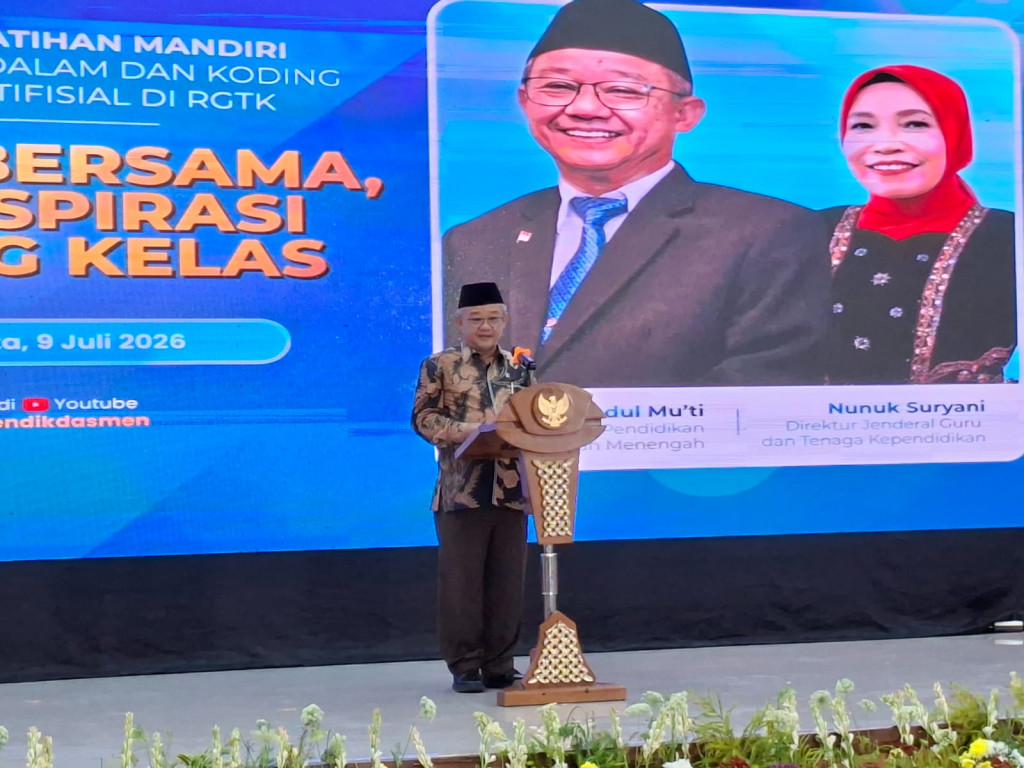 Mendikdasmen Abdul Mu'ti. Foto: Ilham Pratama/Medcom.id
