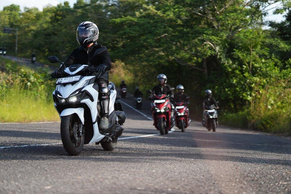 Pengendara Motor Menjajal Honda Vario Evo 160 yang Masih Andalkan Rangka eSAF/dok AHM