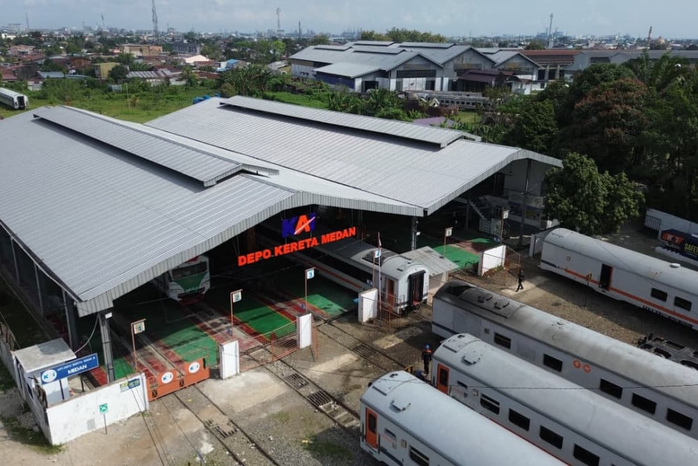 PT Kereta Api Indonesia (Persero) Divisi Regional I Sumatra Utara secara resmi mengalihkan seluruh operasional sarana perkeretaapiannya dari bahan bakar B40 menjadi B50 sejak 5 Juli 2026./ Dok. KAI Sumut