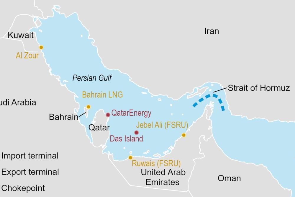 Peta Selat Hormuz, Iran. / dok. US Energy Information Administration (EIA)