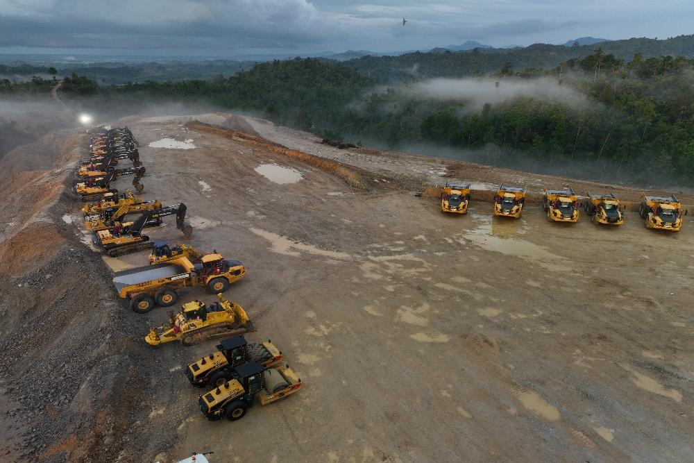Aktivitas penambangan emas PT Merdeka Gold Resources Tbk. (EMAS)./dok MGR