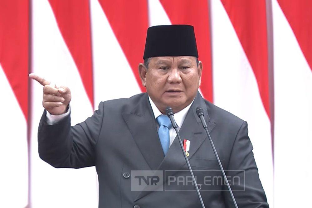 Presiden Prabowo Subianto. / dok. TVR Parlemen