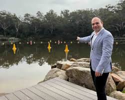 City of Parramatta Lord Mayor, Martin Zaiter with Sunny. Image: City of Parramatta.