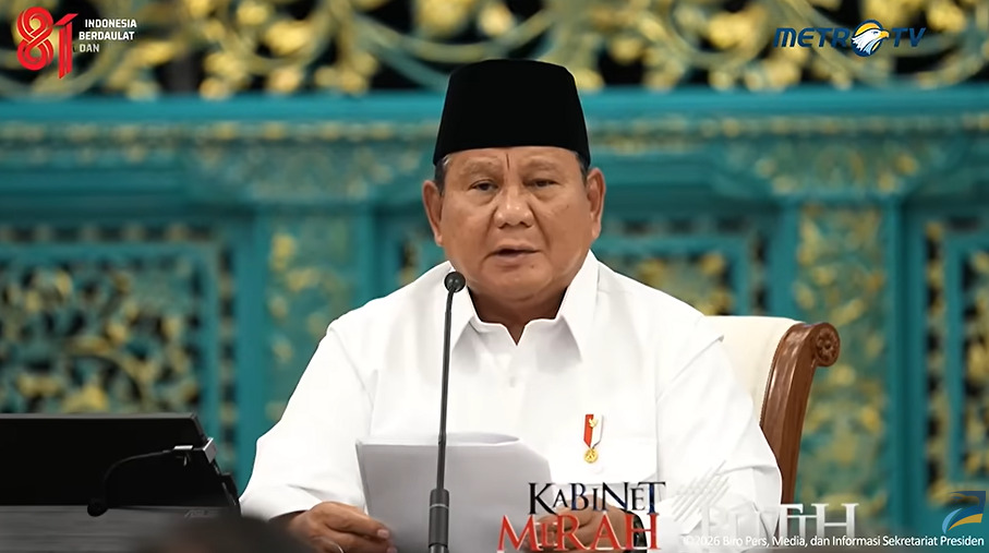 Presiden RI Prabowo Subianto. Foto: Youtube Metro TV
