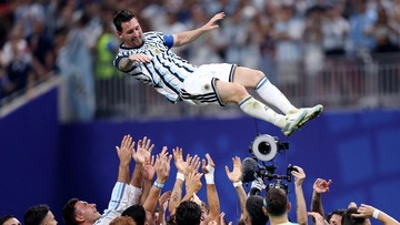 Lionel Messi di Timnas Argentina (Foto: IMAGN IMAGES via Reuters/BRETT DAVIS)