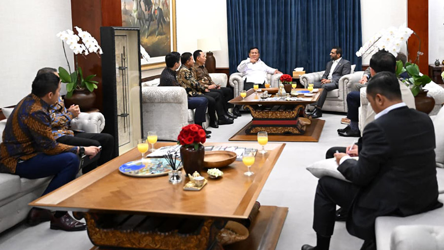 Presiden Prabowo Terima Kunjungan Direktur FBI, Indonesia Perkuat Kerja Sama Repatriasi Artefak Budaya (Foto: BPMI Setpres)
